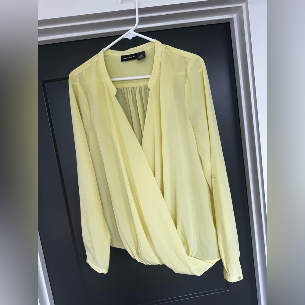 Light Yellow DKNY Blouse